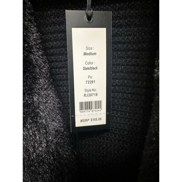 Romeo & Juliet Couture Slate Blue and Black Vest NWT Medium - Picture 7 of 10